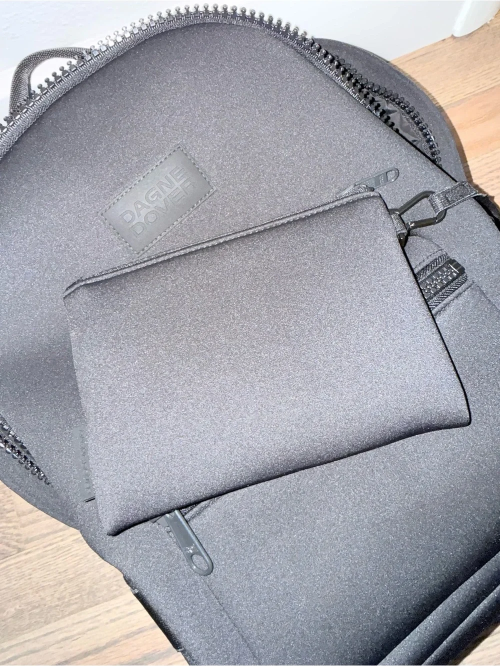 Dagne Dover Dakota Medium Black Neoprene Backpack
